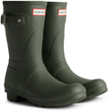 Hunter ladies rain boots womens original short - green-0