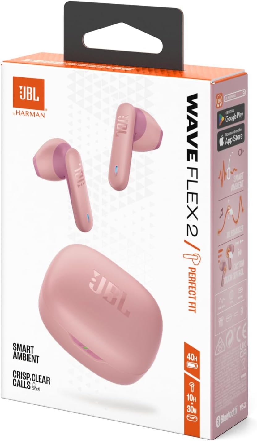 JBL Wave Flex 2 True Wireless In-Ear Headphone, White
