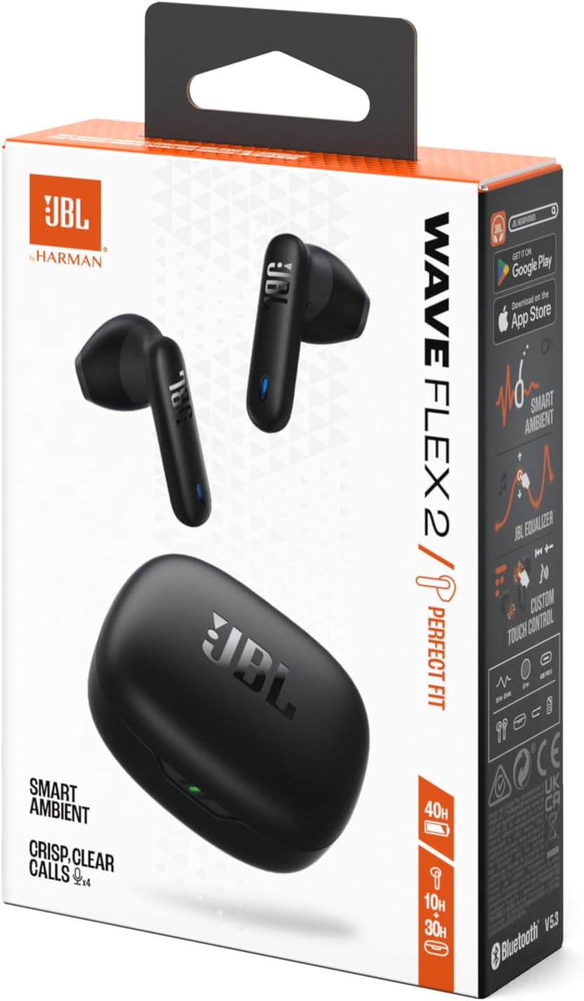 JBL Wave Flex 2 True Wireless In-Ear Headphone, White