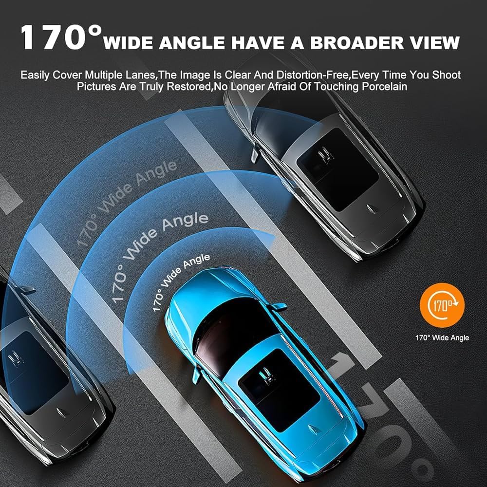 Smart Driving Recorder Vehicle Blackbox DVR, 4K Full HD, G-Sensor, Loop Recording
