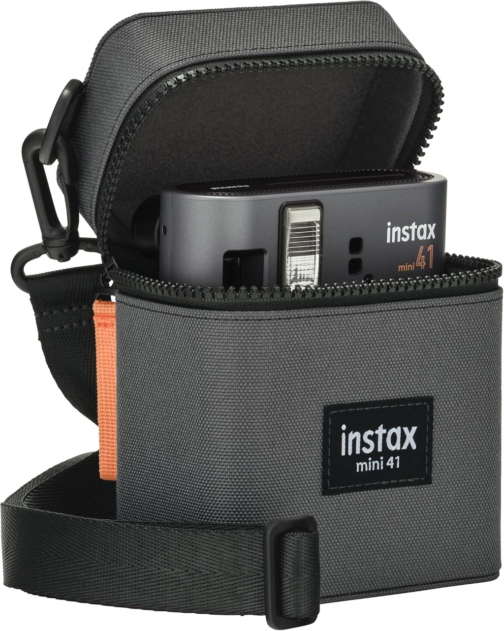 Fujifilm Instax Mini 41 Film Camera, Black/Grey