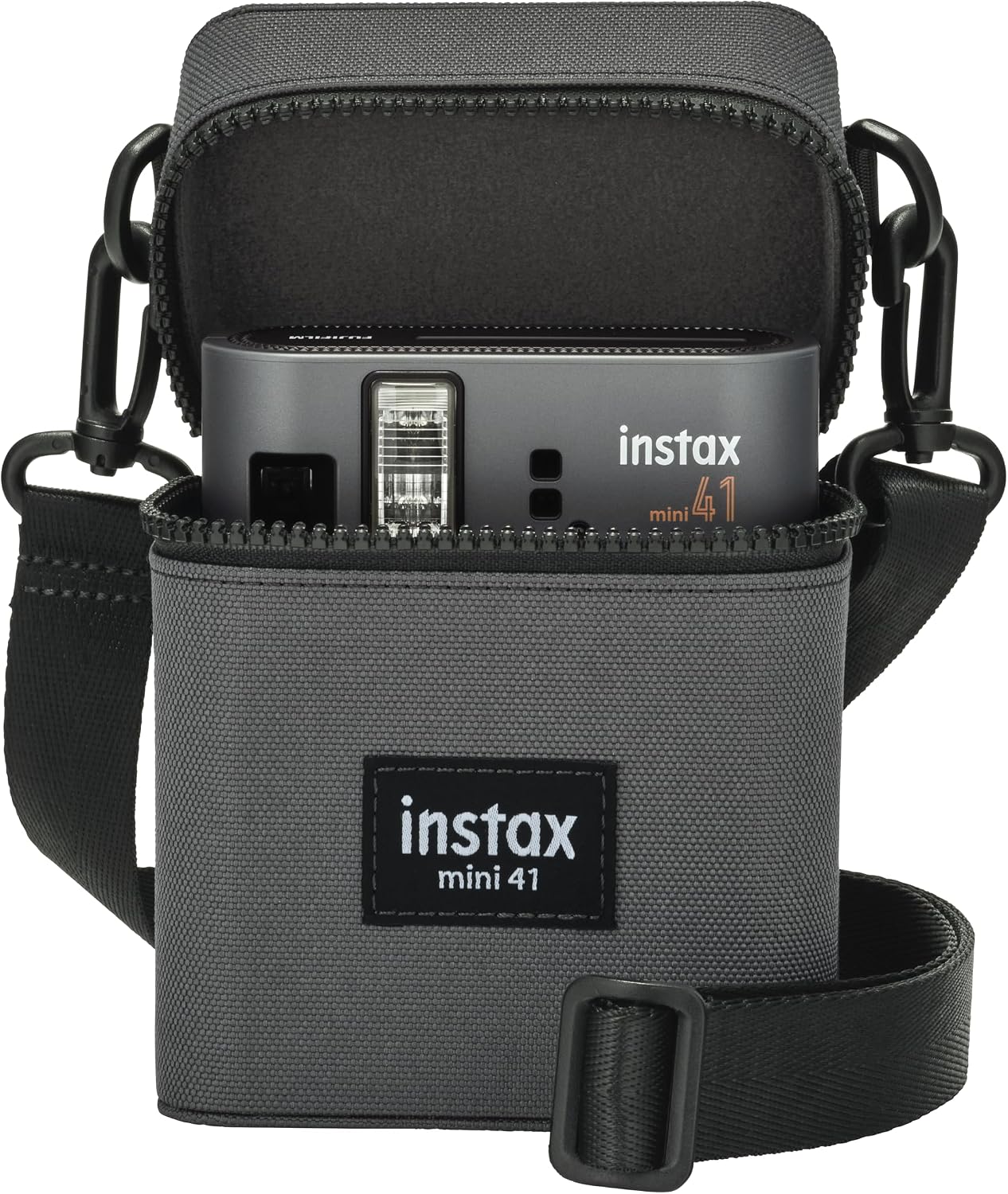 Fujifilm Instax Mini 41 Film Camera, Black/Grey