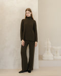Cashmere Mix Ribbed High Neck
