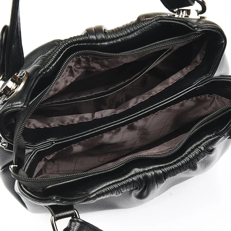 Genuine Leather Crossbody Handbag