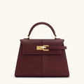Womens Handbag Crossbody Bag (Wine Red)