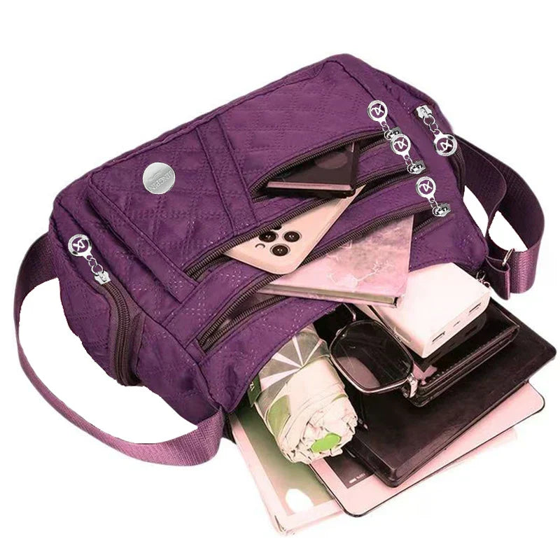 Ladies Handbag Crossbody Travel Bag (Purple)