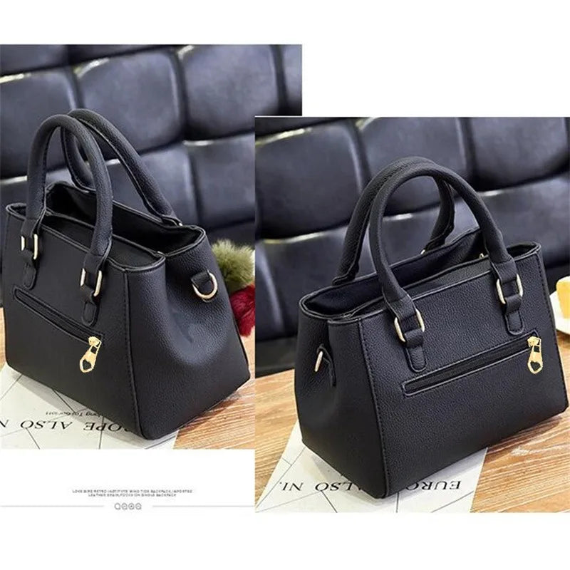Leather Women's Vintage Tote Crossbody Handbag