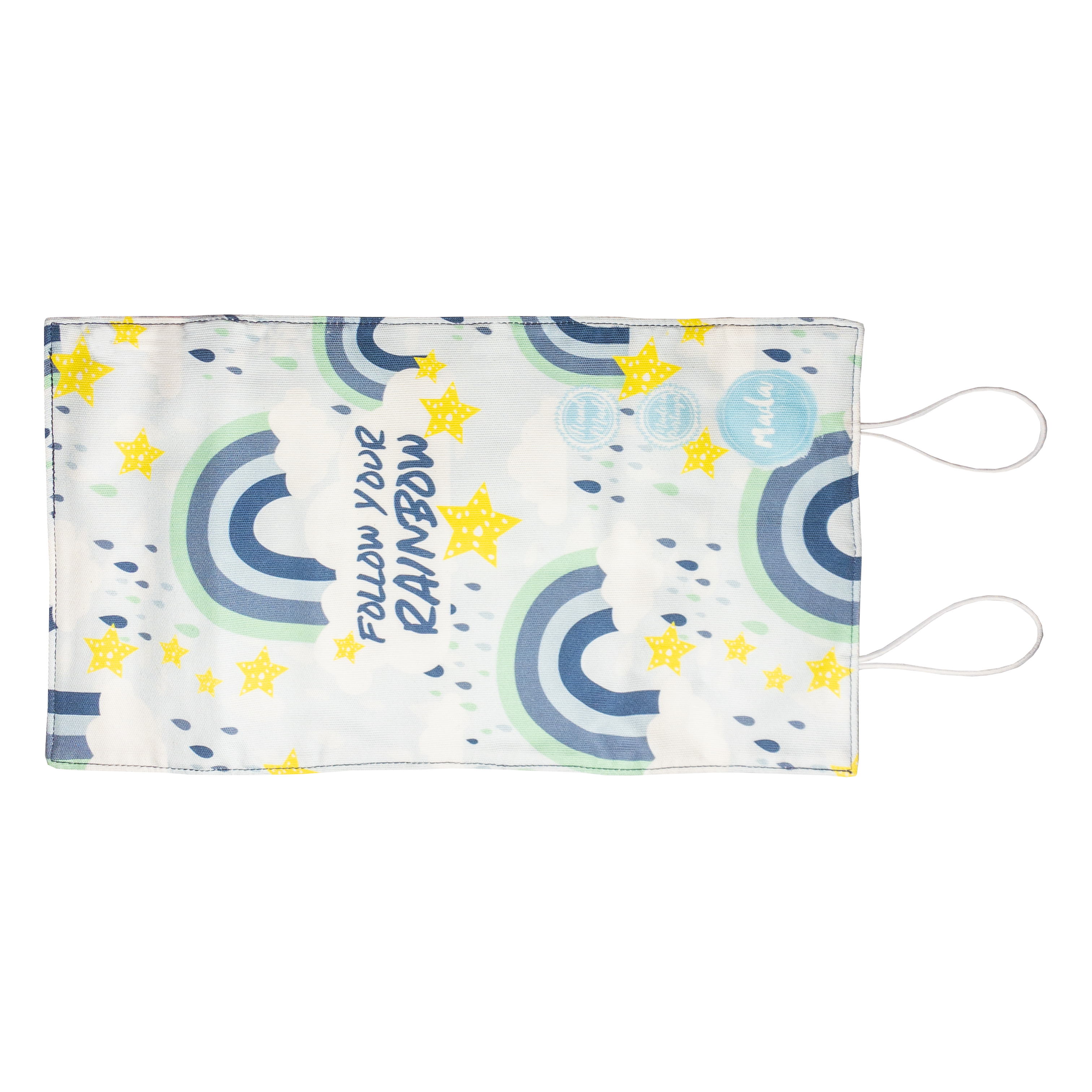 Blue Rainbow Long Pencil Case