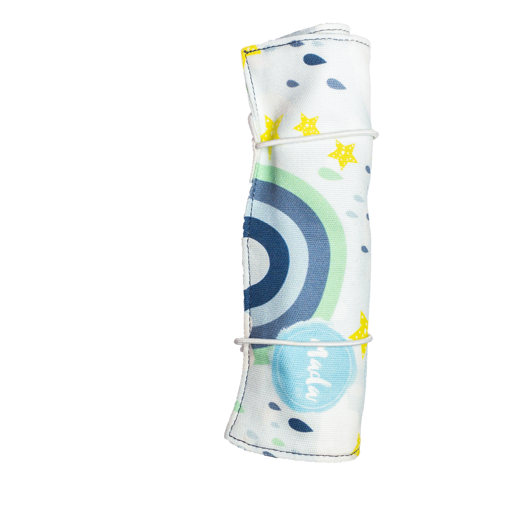 Blue Rainbow Long Pencil Case