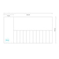 Blue Rainbow Long Pencil Case
