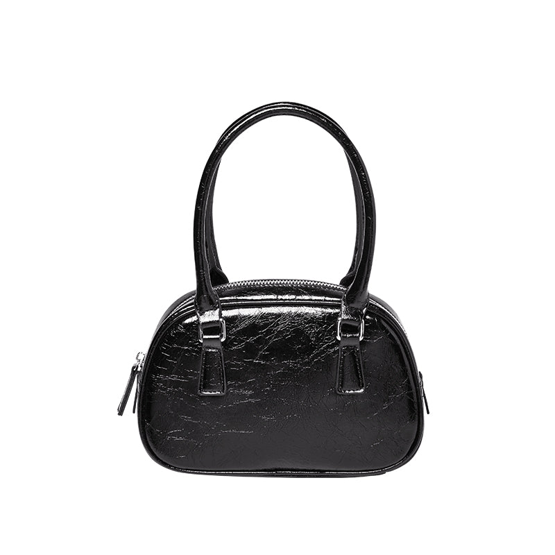 Harlow Glossy Mini Bowling Handbag