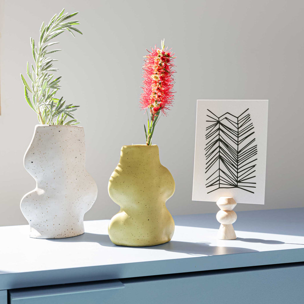 Fluxo Ceramic Vase -  Medium White