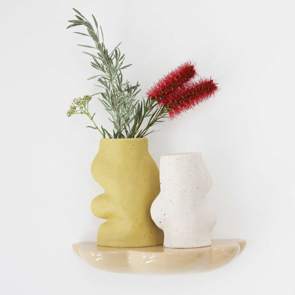 Fluxo Ceramic Vase -  Medium White