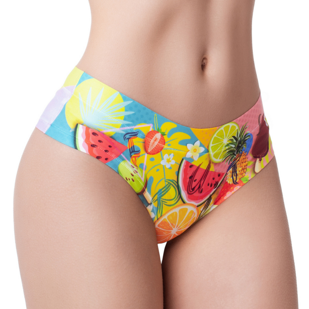 Memème Women’s Ultra-Comfortable FRESH SUMMER - Mix - Panties | Breathable Cotton Crotch, Stretchy Fit, No Elastic Bands-0