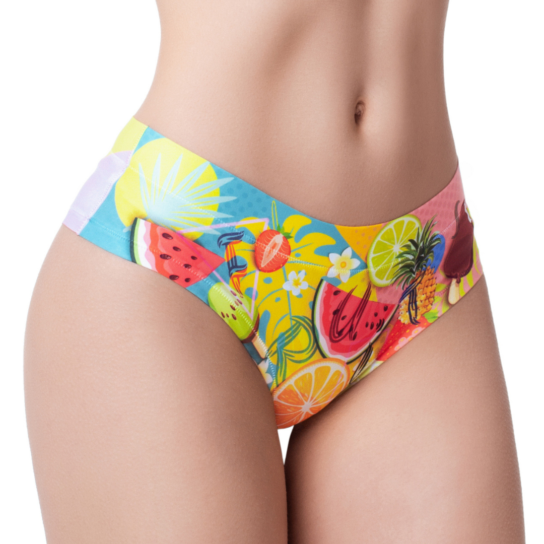Memème Women’s Ultra-Comfortable FRESH SUMMER - Mix - Panties | Breathable Cotton Crotch, Stretchy Fit, No Elastic Bands-0