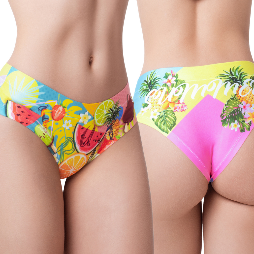 Memème Women’s Ultra-Comfortable FRESH SUMMER - Mix - Panties | Breathable Cotton Crotch, Stretchy Fit, No Elastic Bands-2