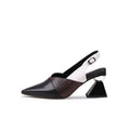 Metallic Slingback Heels