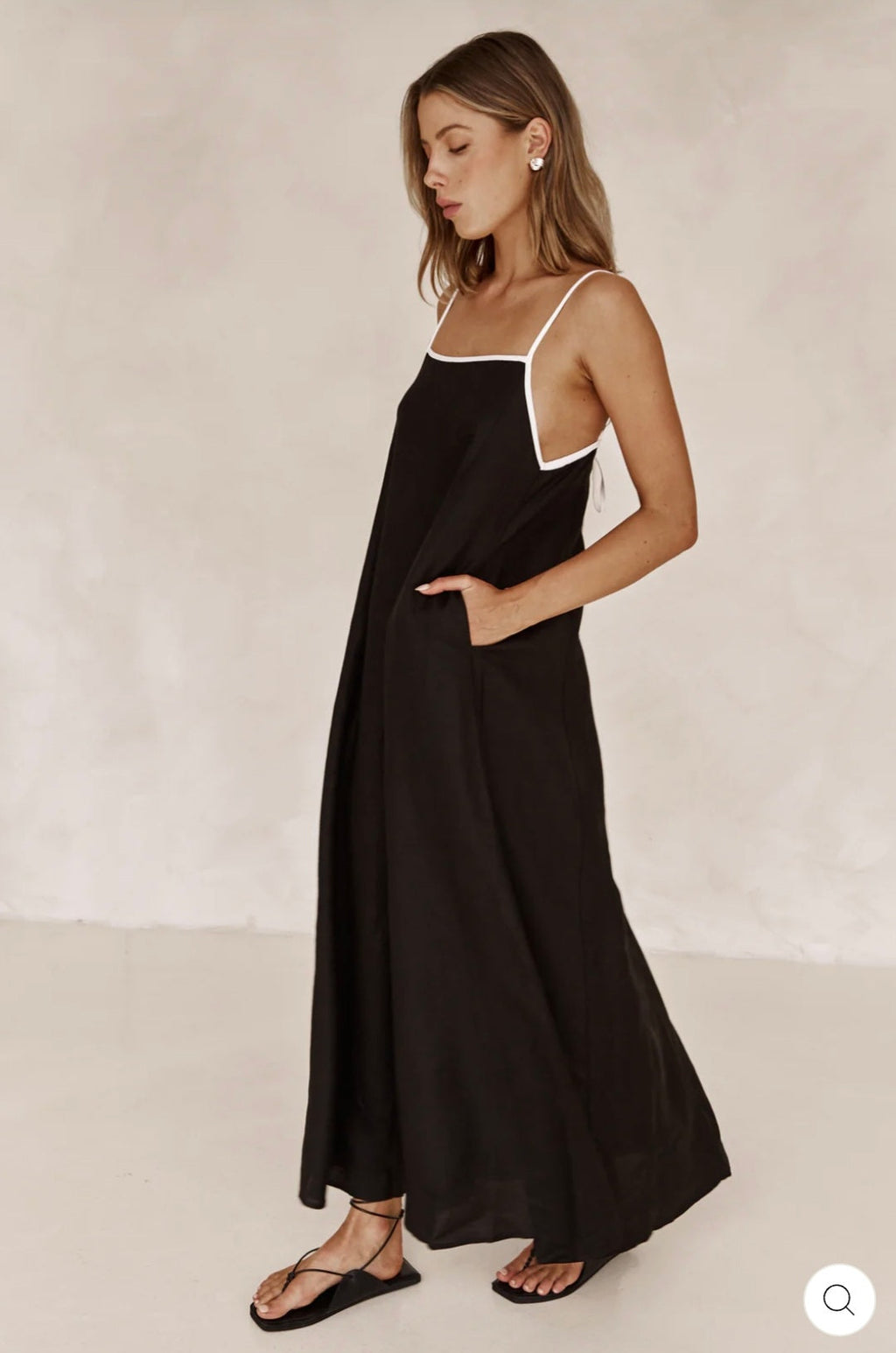 Black & White Cotton Dress
