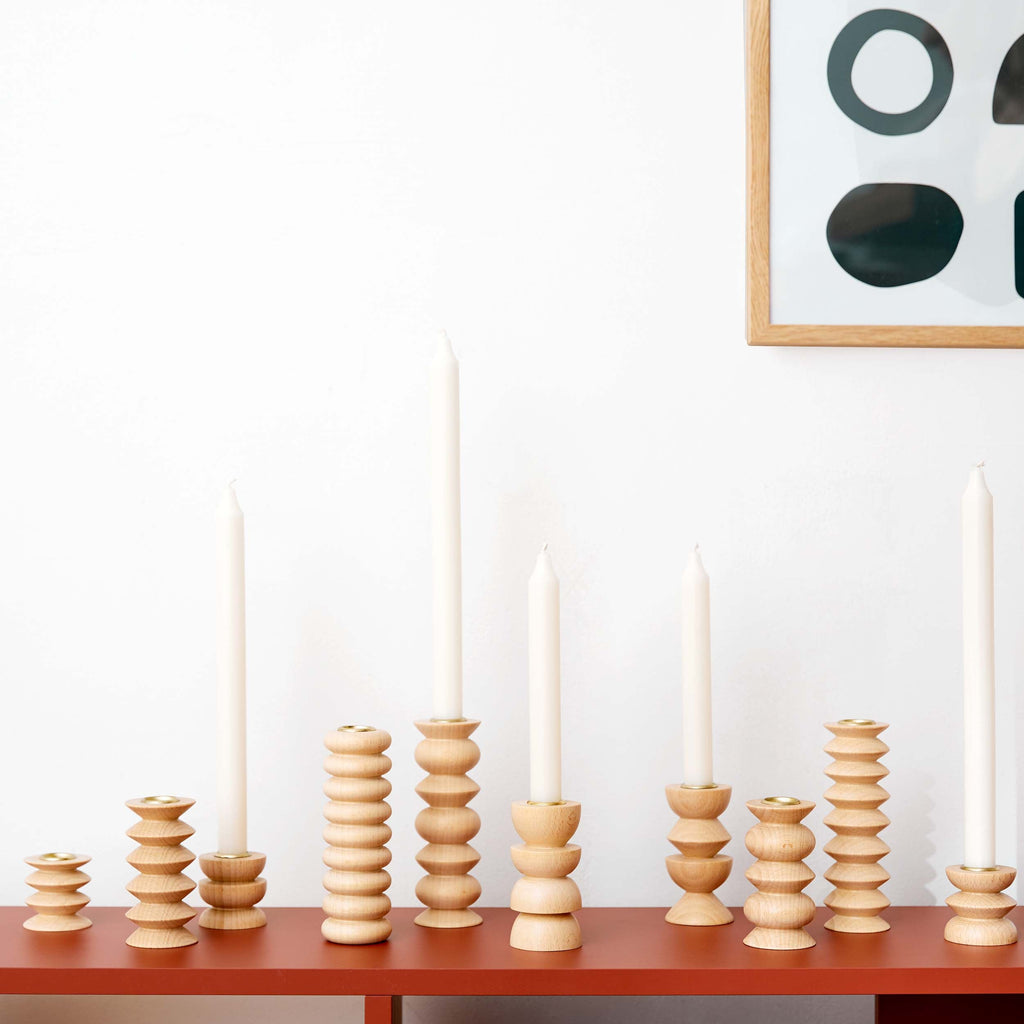 Totem Wooden Candle Holder - Medium Nº 3